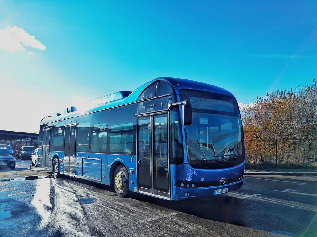 byd produces electric bus in france