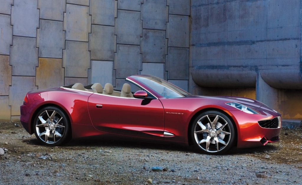 Fisker Electric Convertible Car