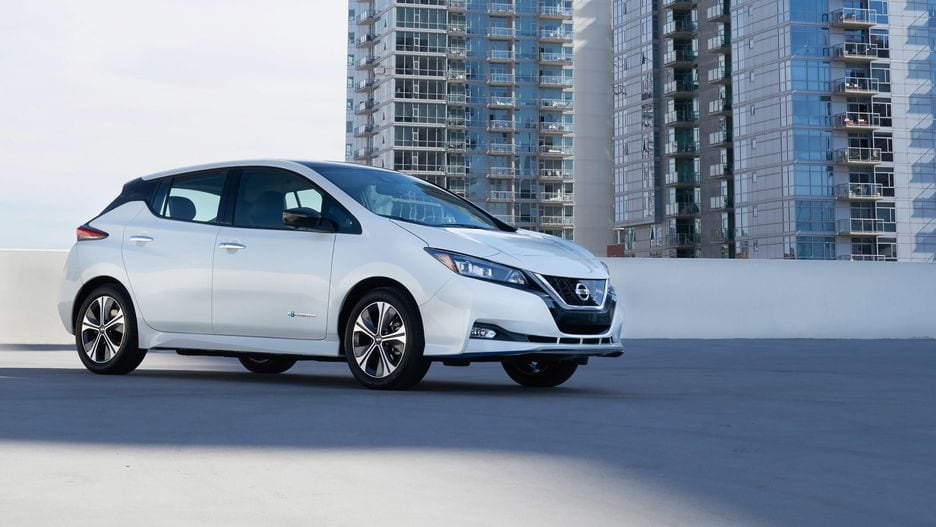 Nissan leaf electric car