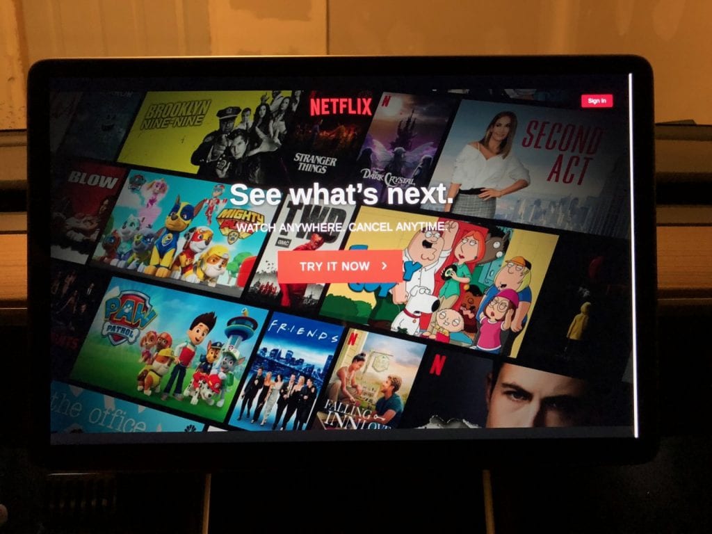 Tesla V10 Software Update Netflix