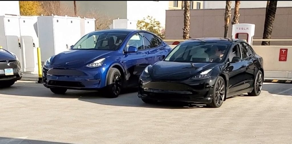 Tesla Model Y and Tesla Model 3