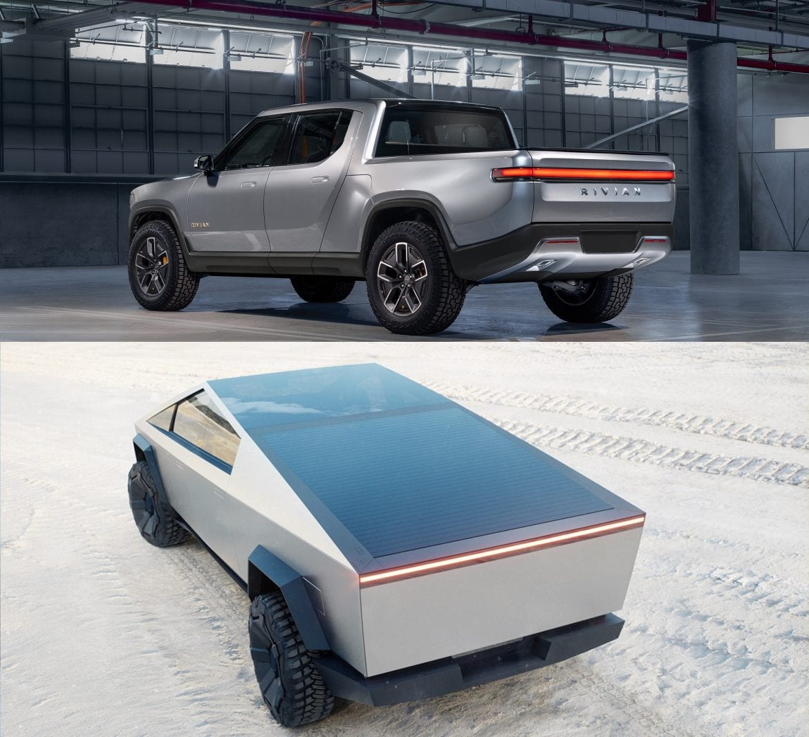 Tesla Cybertruck Vs Rivian R1T – Compared – EVBite