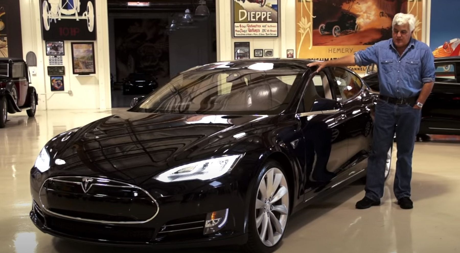 Watch Jay Leno Review The Tesla Model S EVBite